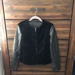 Zara Faux Fur Jacket - Size M